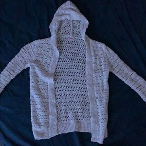 White cardigan